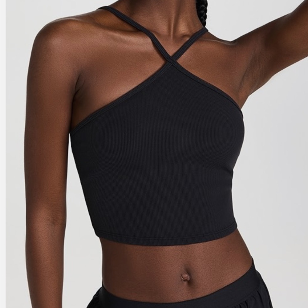 Halter cross tank top